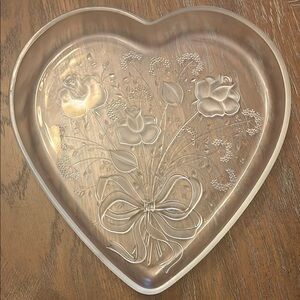 Vintage Mikasa heart platter